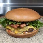 Lauri Lee's Adobo Grilled Cheeseburgers seasoned with Lauri Lee's Ultra Low Sodium Adobo and Garlic & Herb Seasoning Blends