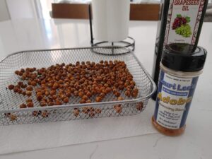 Air Fried Chick Peas & Lauri Lee's Ultra Low Sodium Adobo Seasoning Blend