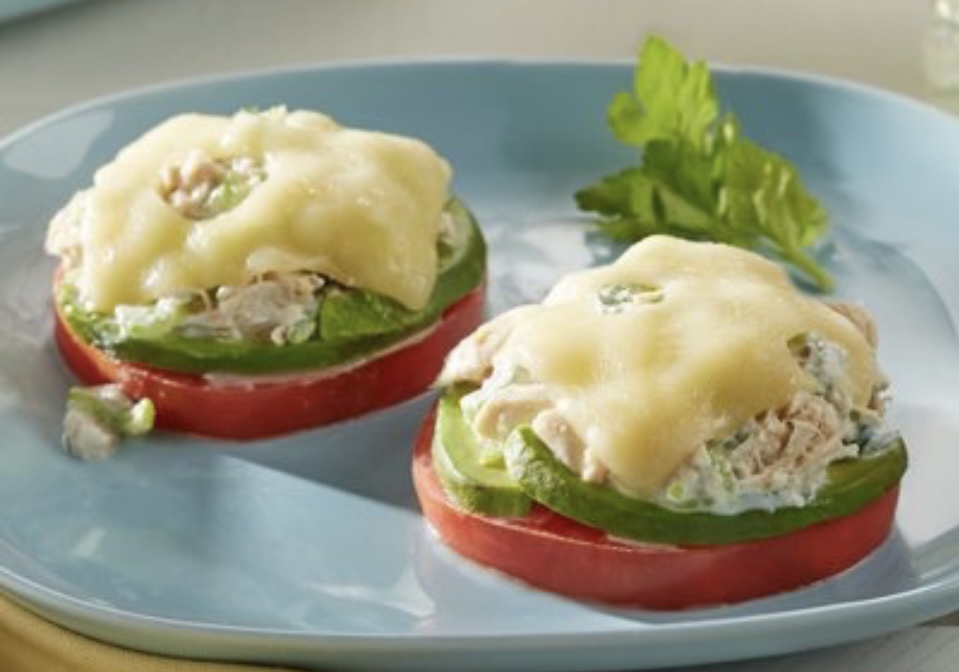 Swiss Tuna Melt seasoned with Lauri Lee's Ultra Low Sodium Garlic & Herb Seasoning Blend