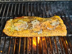 Salmon Seasoned with Lauri Lee's Ultra Low Sodium Garlic & Herb Seasoning Blend