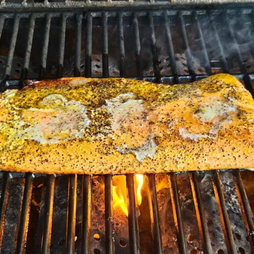 Salmon Seasoned with Lauri Lee's Ultra Low Sodium Garlic & Herb Seasoning Blend