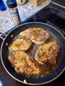 Pork Chops seasoned with Lauri Lee's Adobo Seasoning Blend