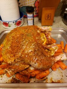 Pollo Adobo seasoned with Lauri Lee's Ultra Low Sodium Adobo Seasoning Blend