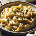 Alfredo Sauce seasoned with Lauri Lee's Ultra Low Sodium Garlic & Herb Seasoning Blend