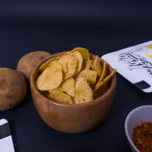 Air Fried Potato Chips seasoned with Lauri Lee's Ultra Low Sodium Seasoning Blends
