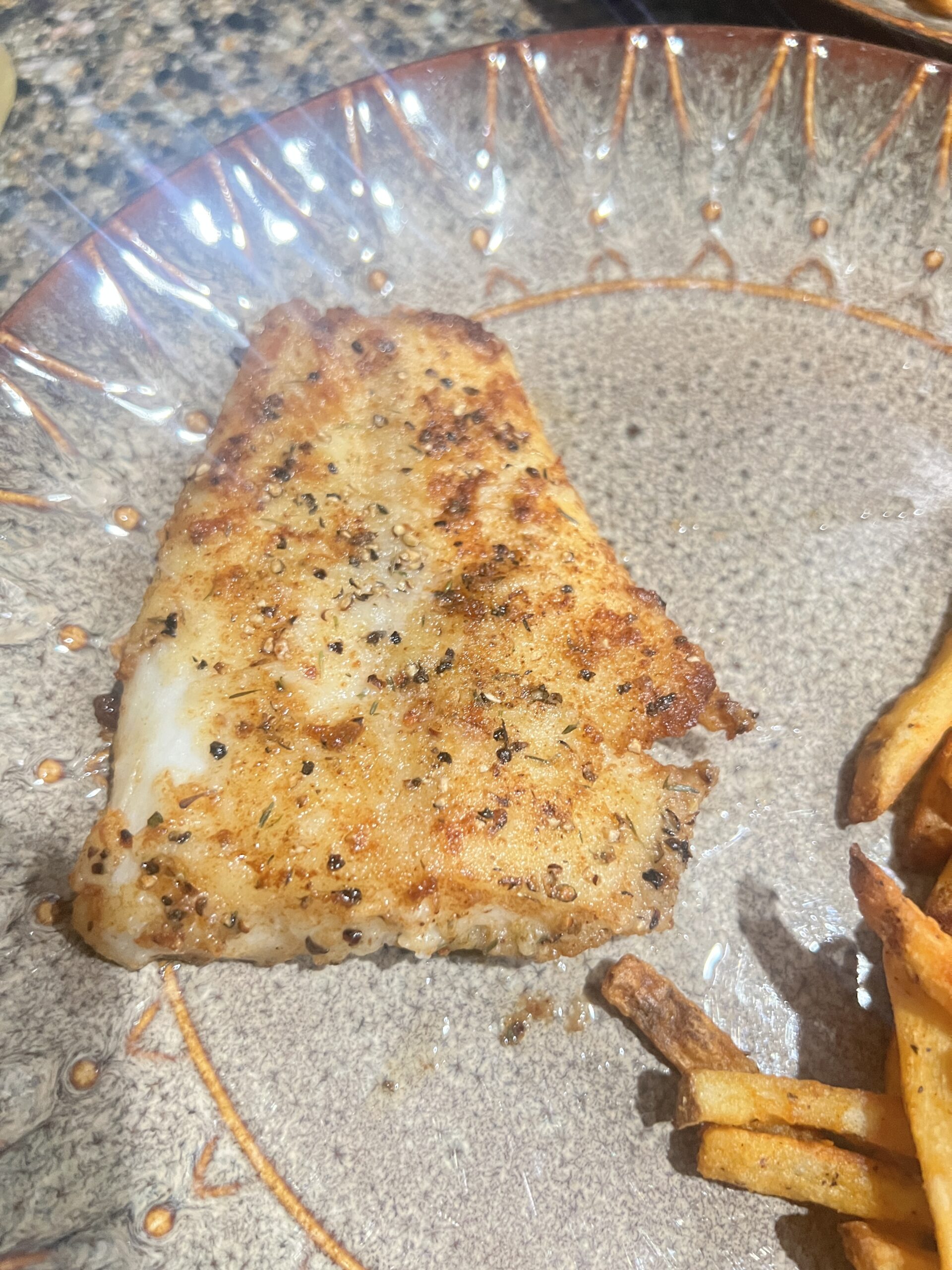Lauri Lee's Lemon Pepper Cod seasoned with Lauri Lee's Ultra Low Sodium Lemon Pepper Seasoning Blend