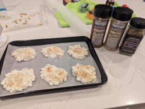 Cottage Cheese Crisps seasoned with Lauri Lee's